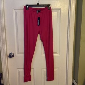 NWT Hot Pink Full Length Casual Leggings
